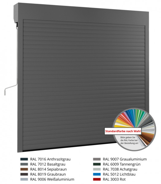 Rolltor 100E mit Abdeckblende